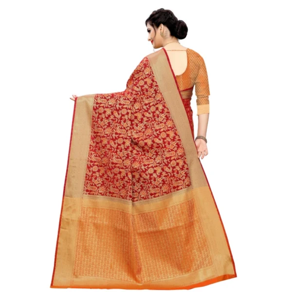 Women's Jacquard Saree (Multi ,5-6Mtrs)