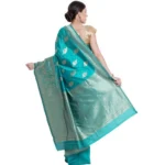 Women's Banarasi Jacquard Sarees (Rama Green , 5-6Mtrs)