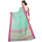 Women's Cotton Silk Sarees (Rama Green , 5-6Mtrs)