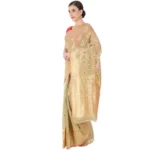 Women's Cotton Sarees (Baige , 5-6Mtrs)