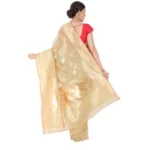 Women's Banarasi Jacquard Sarees (Baige , 5-6Mtrs)