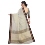 Women's Cotton Silk Sarees (Greay , 5-6Mtrs)