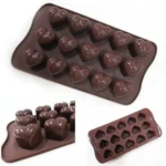 Generic Pack Of_2 Heart Shape Design Chocolate Mold (Color: Assorted)