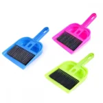 Generic Pack Of_3 Mini Dustpan Supadi With Brush For Home Cleaning (Color: Assorted)