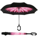 Generic C Shaped Handle Double Layer Inverted Colourful Umbrella (Color: Assorted)