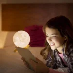 Generic 3D 7 Color Changing Moon Night Lamp (Color: Assorted)