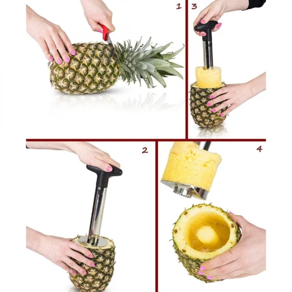 Generic Heavy Stainless Steel Fruit Pineapple Slicer Peeler (Color: Assorted)