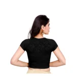 Women's Stretchable Readymade Blouse Cotton Lycra (Size-Free Size ,Neck Type-Round)