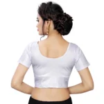 Women's Stretchable Readymade Blouse Cotton Lycra (Size-Free Size ,Neck Type-Round)