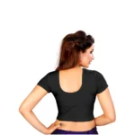 Women's Stretchable Readymade Blouse Cotton Lycra (Size-Free Size ,Neck Type-Round)