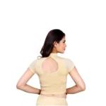 Women's Stretchable Readymade Blouse Cotton Lycra (Size-Free Size ,Neck Type-Collar)