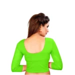 Women's Stretchable Readymade Blouse Cotton Lycra (Size-Free Size ,Neck Type-Round)
