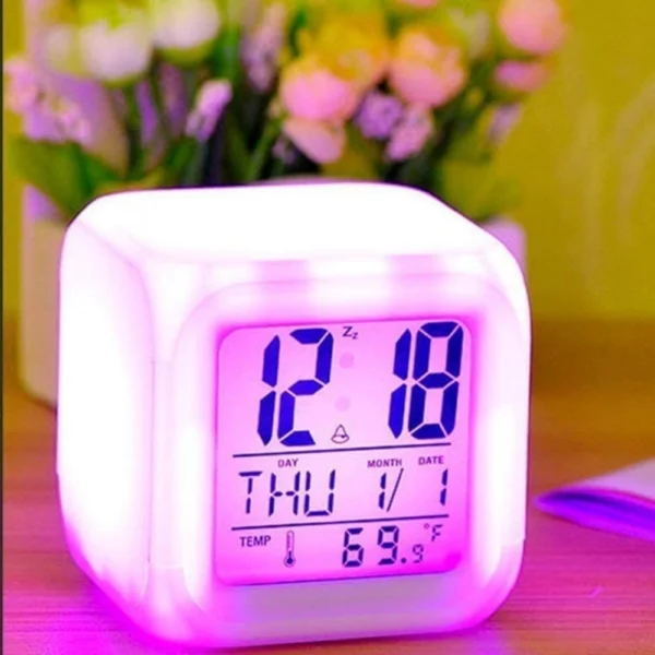 Generic Usb Powered Clock Led Display Snooze Time Temperature Alarm Clock Mirror Digital Clock