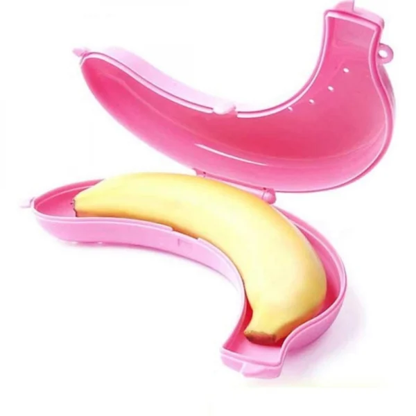 Generic Pack Of_5 Banana Case Lunch Box (Color: Assorted)