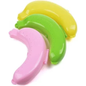 Generic Pack Of_5 Banana Case Lunch Box (Color: Assorted)