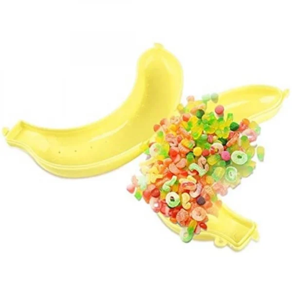 Generic Pack Of_5 Banana Case Lunch Box (Color: Assorted)