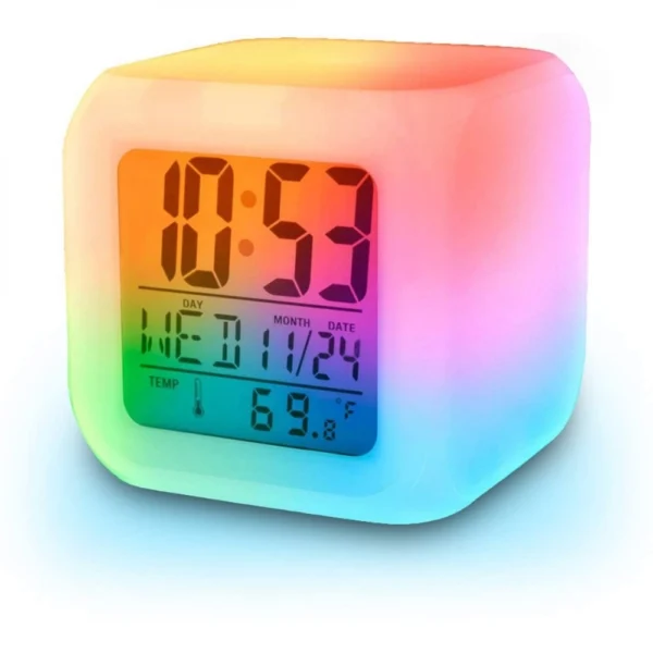 Generic Usb Powered Clock Led Display Snooze Time Temperature Alarm Clock Mirror Digital Clock