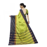 Women's Polyster Cotton Saree With Blouse(Parrot,5-6Mtrs)
