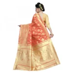 Women's Kota Banarasi Silk Saree With Blouse(Yellow,5-6Mtrs)