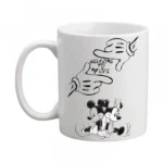 Generic Mickey Mouse Stensil Design Printed Ceramic Coffee Mug (Color: White, Capacity: 350ml)