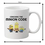 Generic Minion Code Printed Ceramic Coffee Mug (Color: White, Capacity: 350ml)