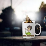 Generic Akal Ke Andhe Printed Ceramic Coffee Mug (Color: White, Capacity: 350ml)