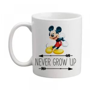 Generic Mickey Mouse Printed Ceramic Coffee Mug (Color: White, Capacity: 350ml)