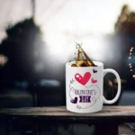 Generic Valentine's Day Printed Ceramic Coffee Mug (Color: White, Capacity: 350ml)