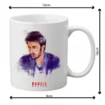 Generic Ranbir Kapoor Printed Ceramic Coffee Mug (Color: White, Capacity: 350ml)