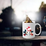 Generic Mickey love GF Printed Ceramic Coffee Mug (Color: White, Capacity: 350ml)
