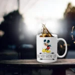 Generic Mickey Mouse Printed Ceramic Coffee Mug (Color: White, Capacity: 350ml)