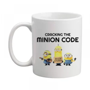 Generic Minion Code Printed Ceramic Coffee Mug (Color: White, Capacity: 350ml)