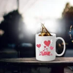 Generic Love Valentine Printed Ceramic Coffee Mug (Color: White, Capacity: 350ml)
