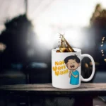 Generic Nahi Meri Maa Printed Ceramic Coffee Mug (Color: White, Capacity: 350ml)