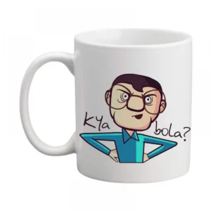 Generic Kya Insaan Bda Printed Ceramic Coffee Mug (Color: White, Capacity: 350ml)