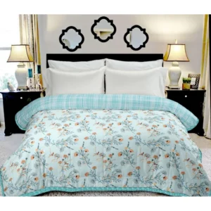 Generic Cotton Double Reversible Light Weight Blanket King Size 228X254 Cm (Color: Multi Color, Material: Cotton)