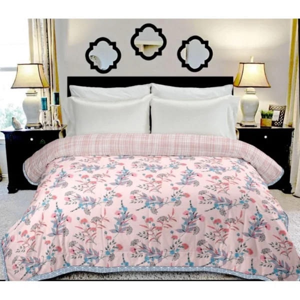 Generic Cotton Single Reversible Light Weight Blanket Single 152X228 Cm (Color: Multi Color, Material: Cotton)