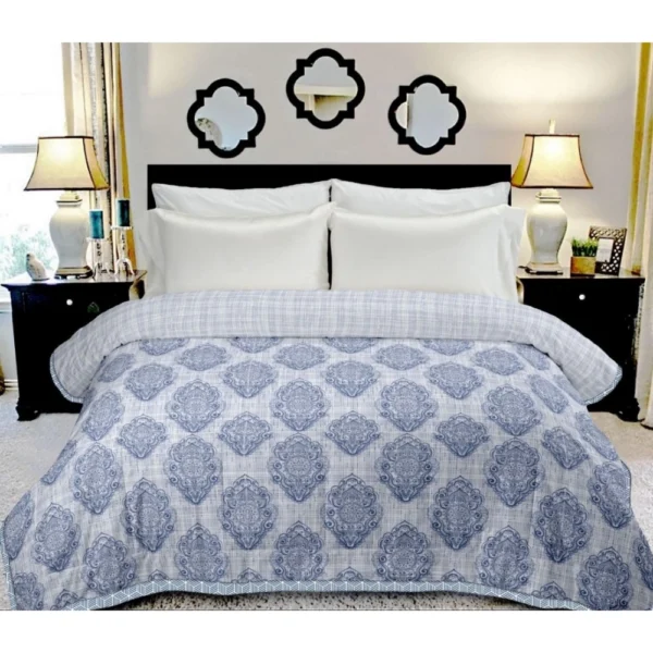 Generic Cotton Single Reversible Light Weight Blanket Single 152X228 Cm (Color: Multi Color, Material: Cotton)