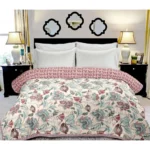 Generic Cotton Double Reversible Light Weight Blanket King Size 228X254 Cm (Color: Multi Color, Material: Cotton)