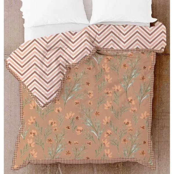 Generic Cotton Double Reversible Light Weight Blanket King Size 228X254 Cm (Color: Multi Color, Material: Cotton)