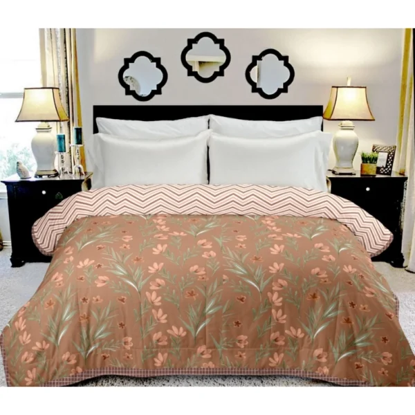 Generic Cotton Single Reversible Light Weight Blanket Single 152X228 Cm (Color: Multi Color, Material: Cotton)
