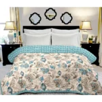 Generic Cotton Double Reversible Light Weight Blanket King Size 228X254 Cm (Color: Multi Color, Material: Cotton)