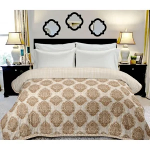 Generic Cotton Double Reversible Light Weight Blanket King Size 228X254 Cm (Color: Multi Color, Material: Cotton)