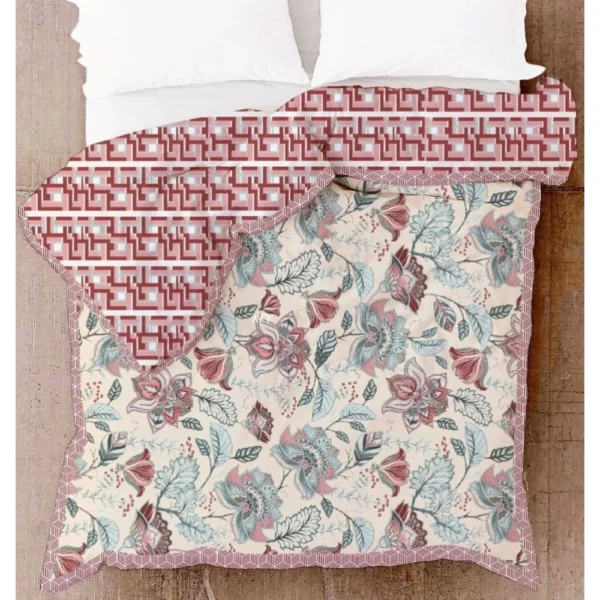 Generic Cotton Single Reversible Light Weight Blanket Single 152X228 Cm (Color: Multi Color, Material: Cotton)