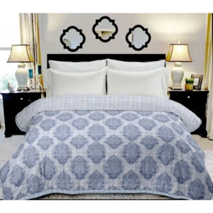 Generic Cotton Double Reversible Light Weight Blanket King Size 228X254 Cm (Color: Multi Color, Material: Cotton)