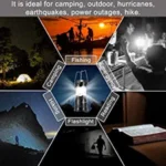 Rechargeable Solar and Charging LED Lantern Torch Light (Color:Assorte)