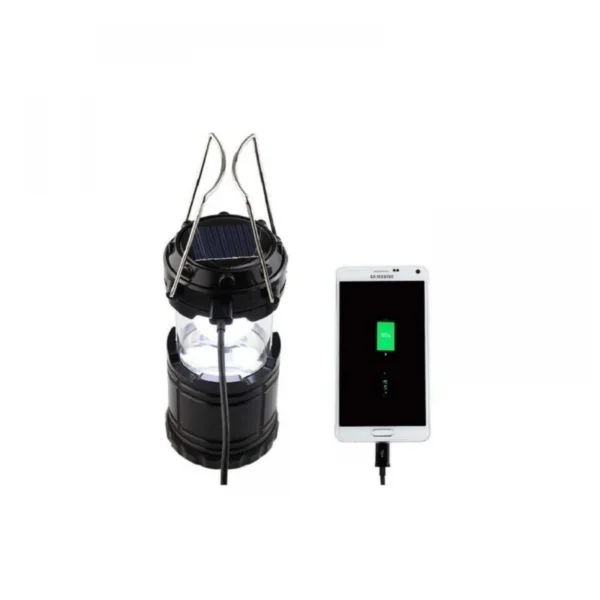 Rechargeable Solar and Charging LED Lantern Torch Light (Color:Assorte)
