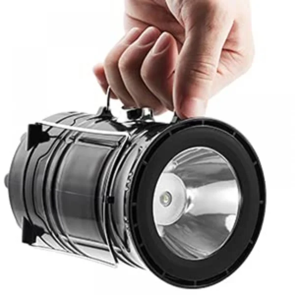 Rechargeable Solar and Charging LED Lantern Torch Light (Color:Assorte)