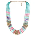 Designer Elegant Multi Color Beads Necklace (Color: Color)
