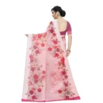 Women's Cotton Silk Saree With Blouse (Light Pink, 5-6 Mtrs)